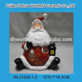 led light ceramic santa claus